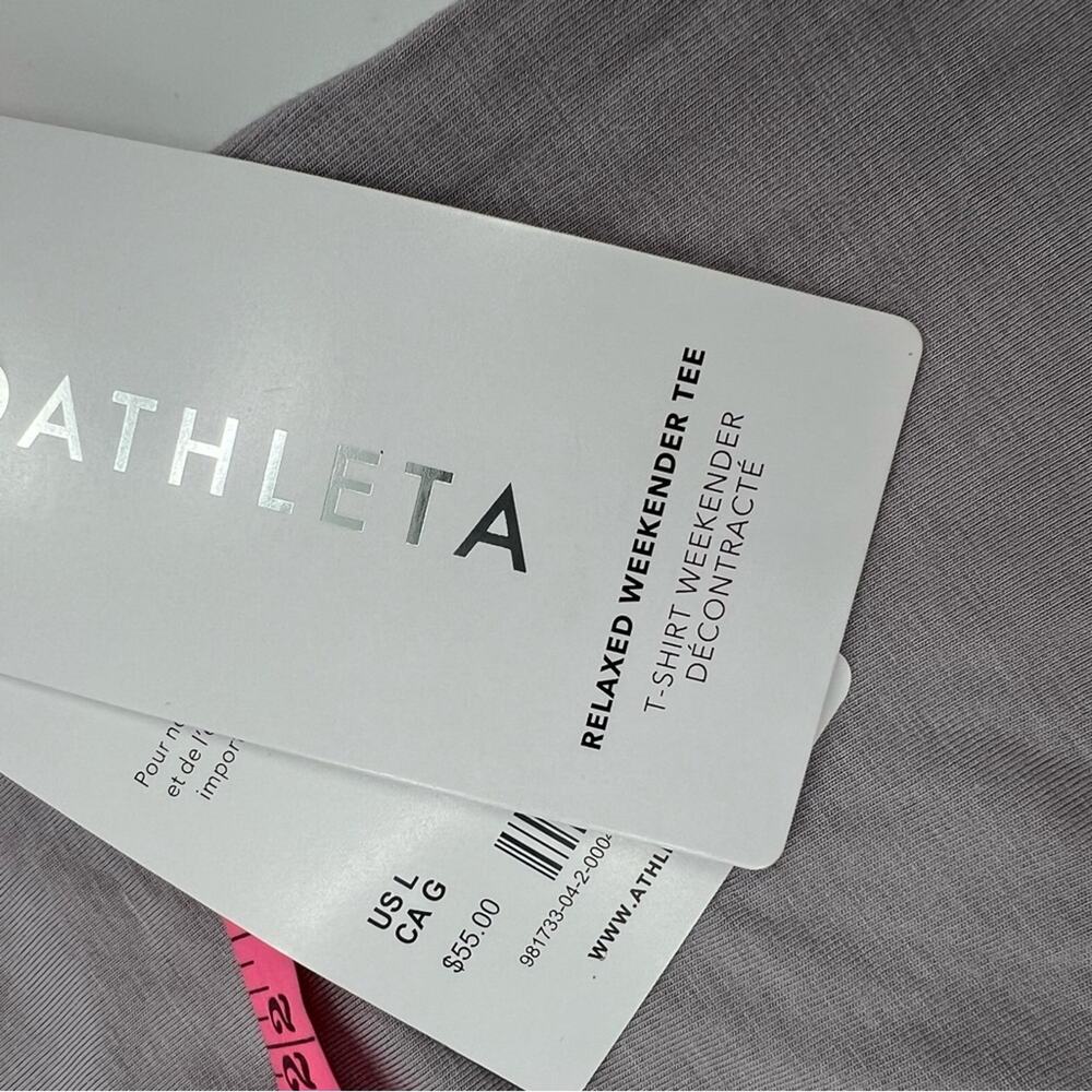 NWT Athleta Relaxed Weekender Tee Sz L - Picture 7 of 8